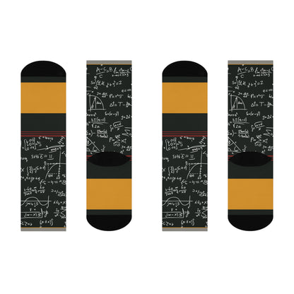 Math Teacher Socks Algebra Unisex Adult Stretchy Mid Calf Original