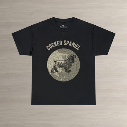 Cocker Spaniel T-Shirt, Old-World Map Tee