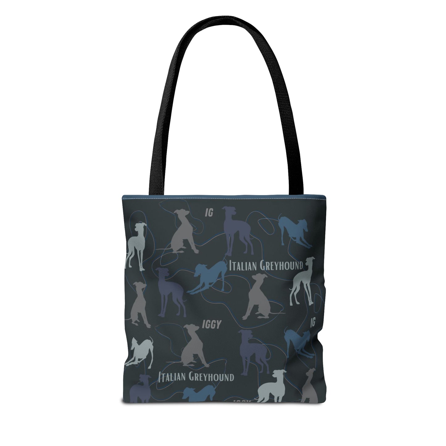 Italian Greyhound Iggy Tote Bag  Modern Design Original 3 Sizes