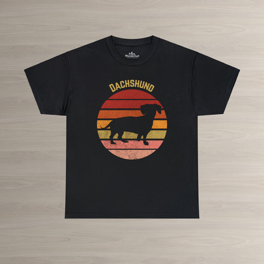 Dachshund T-Shirt, Retro Wiener Dog tee