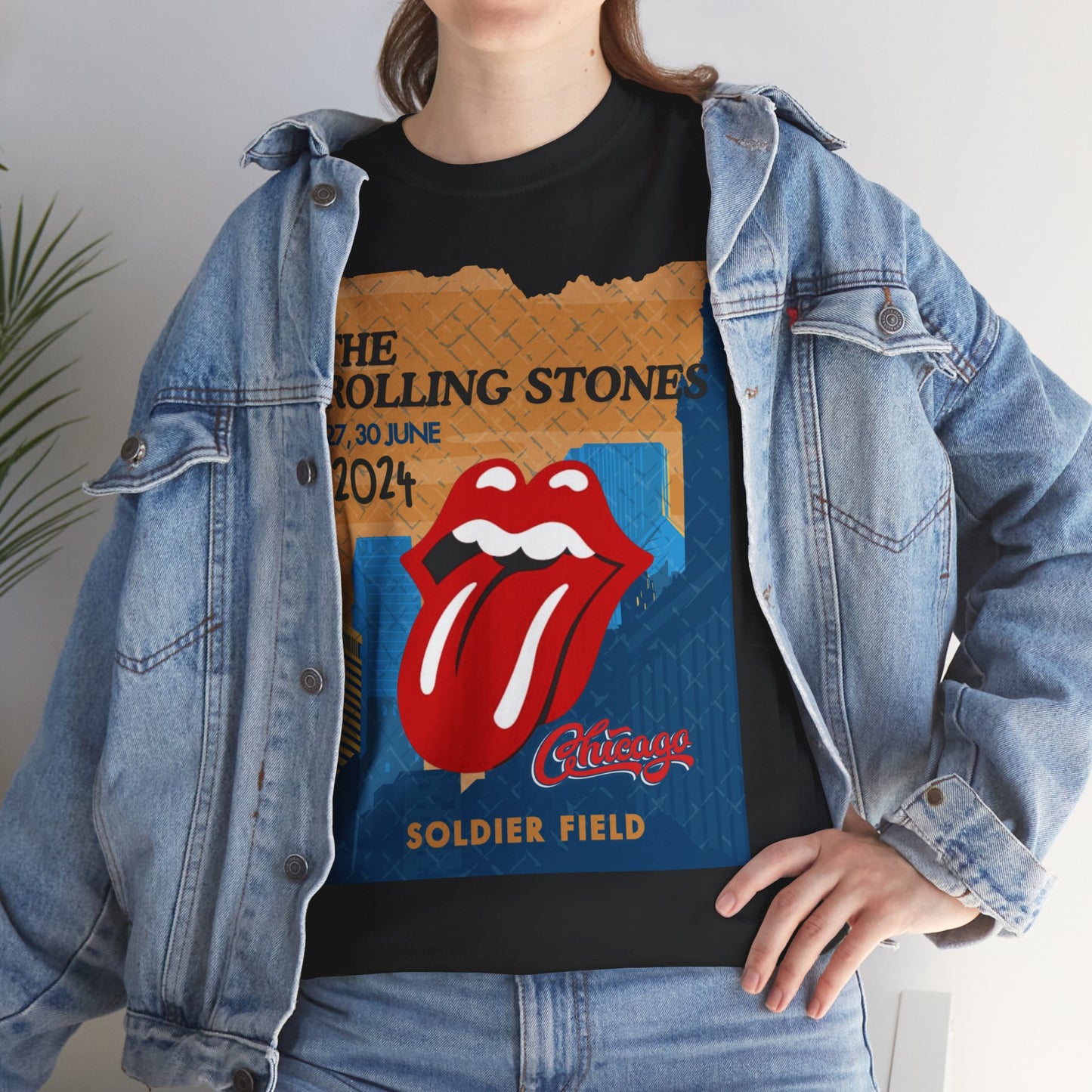 Rolling Stones T-Shirt Chicago Soldier Field Concert Unisex Classic Fit