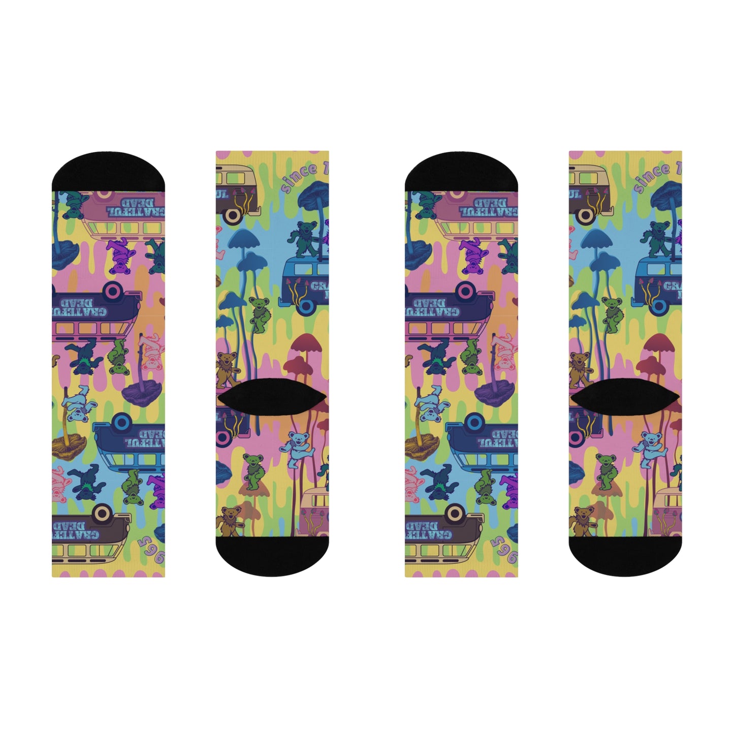 Grateful Dead Socks Dancing Bears Psychedelic Tie Dye Trip Unisex