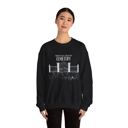 Cemetery Gate Sweatshirt Taphophile Black Unisex