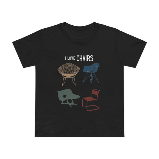 I Love Chairs Shirt Women's MCM Iconic Chairs