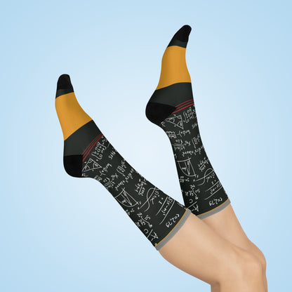 Math Teacher Socks Algebra Unisex Adult Stretchy Mid Calf Original