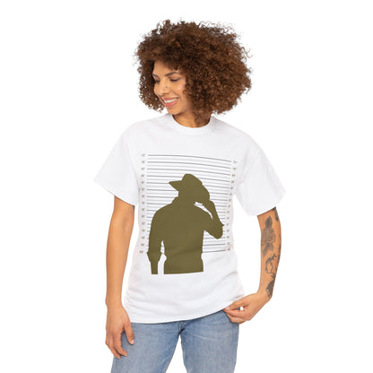 Cowboy Mugshot T-Shirt, Funny Rancher Tee