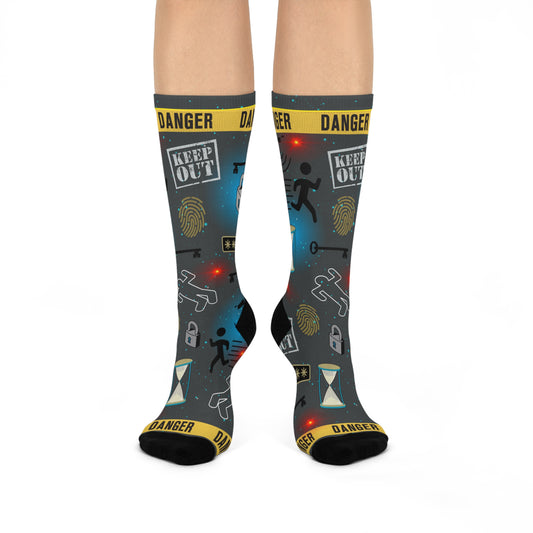 Escape Room Socks Unisex Stretchy