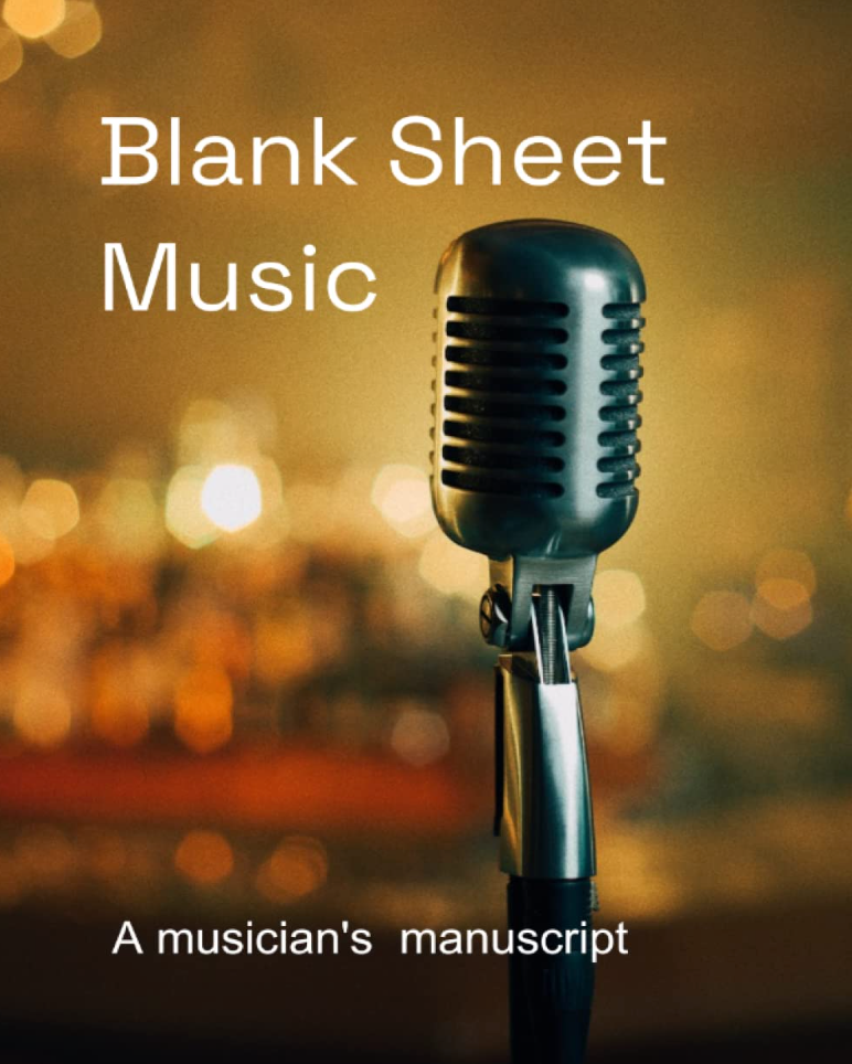 Blank Sheet Music Microphone