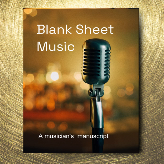 Blank Sheet Music Microphone