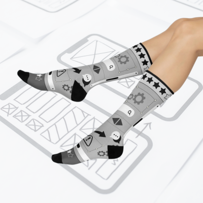 User Experience (UX) Socks Components Unisex Adult Stretchy Mid Calf Original