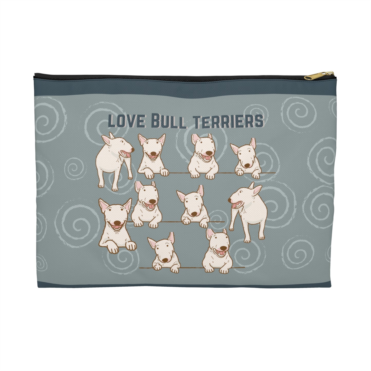Bull Terrier Accessory Travel Pouch, Bully All-Purpose Bag