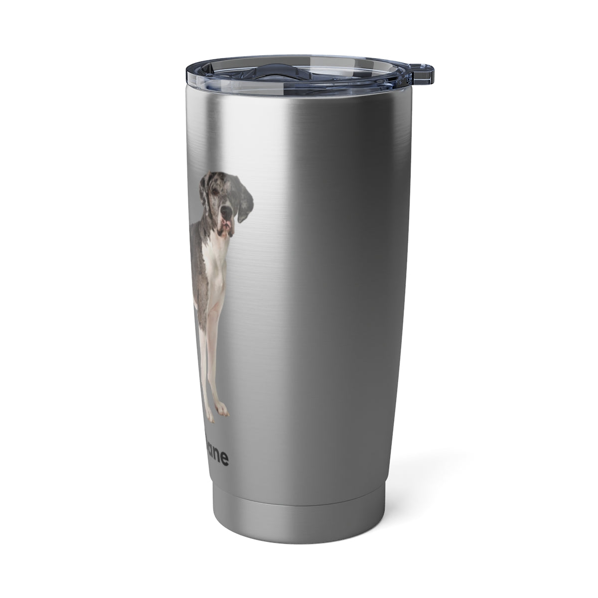 Great Dane 20 oz tumbler, stainless steel, practical drink carrier, fits in car drink holder - The Dapper Dogg