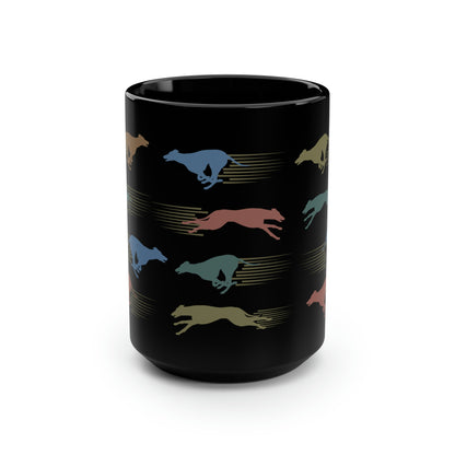 Whippet, Greyhound, IG Coffee Mug, Large 15 oz Ceramic, Modern, Original - The Dapper Dogg