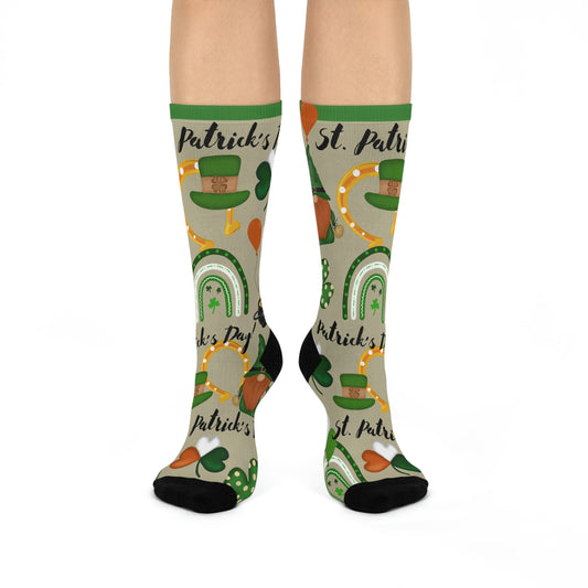 Ireland Socks St Patty’s Day Unisex Adult Stretchy Mid Calf Original