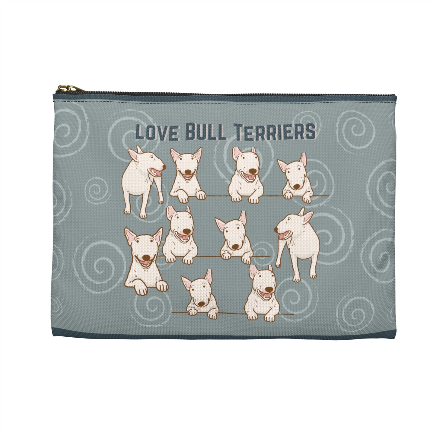 Bull Terrier Accessory Travel Pouch, Bully All-Purpose Bag