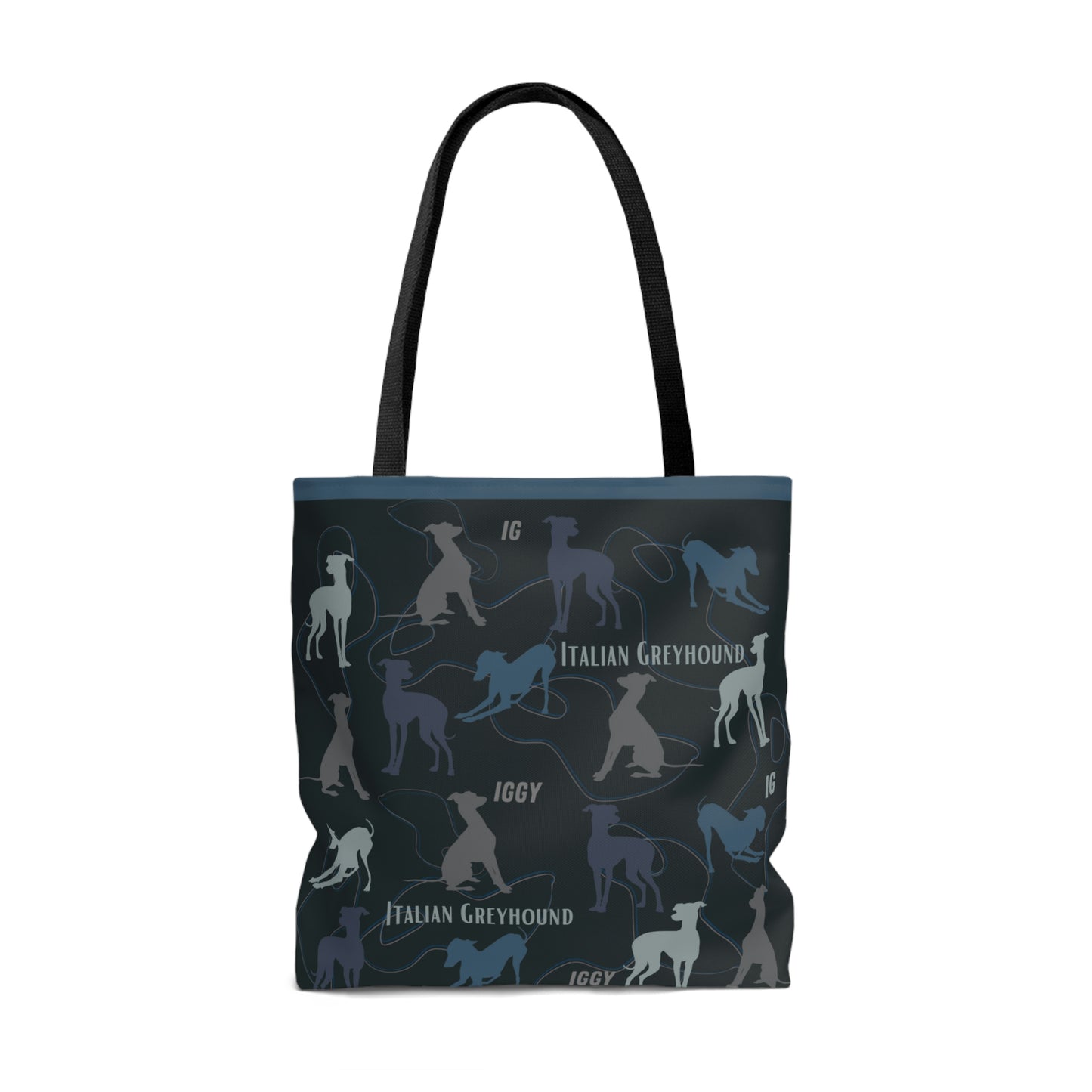 Italian Greyhound Tote Bag, Graphics