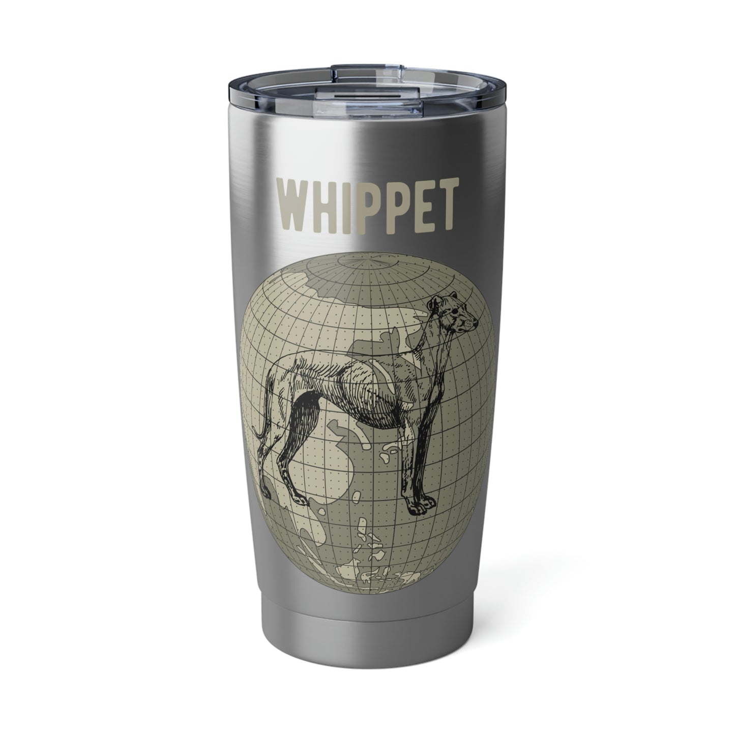 Whippet Tumbler, Old-World Map, 20 oz Stainless Steel