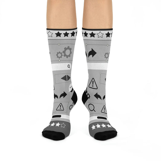 User Experience (UX) Socks Components Unisex Adult Stretchy Mid Calf Original