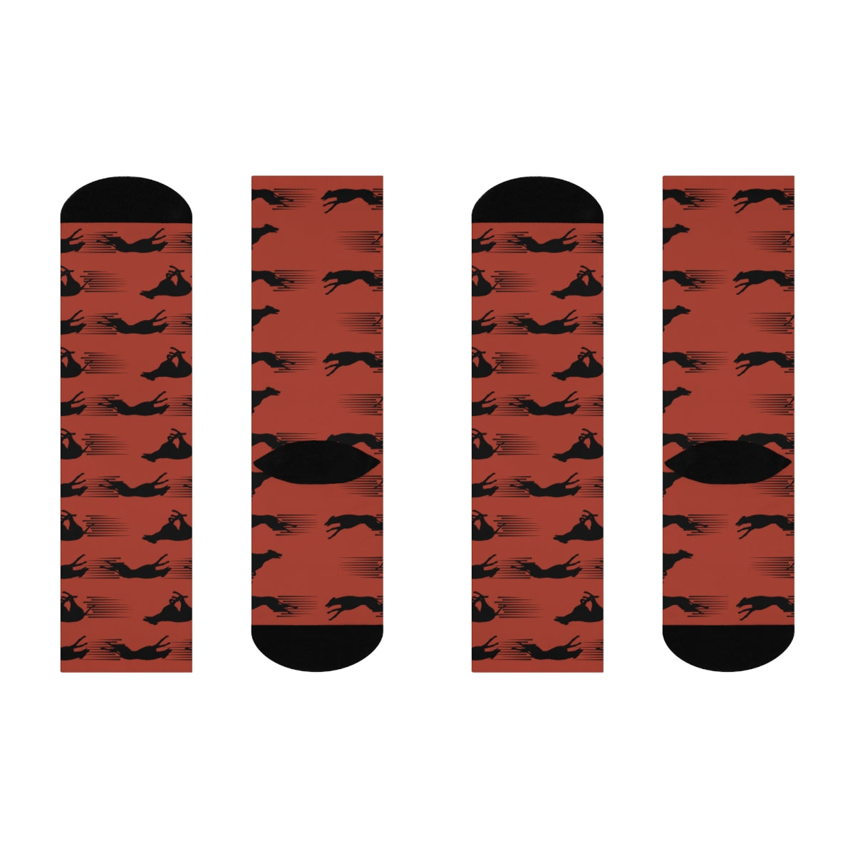 Greyhound, IG, Whippet Socks, Orange, Trendy, Men's and Women's - The Dapper Dogg