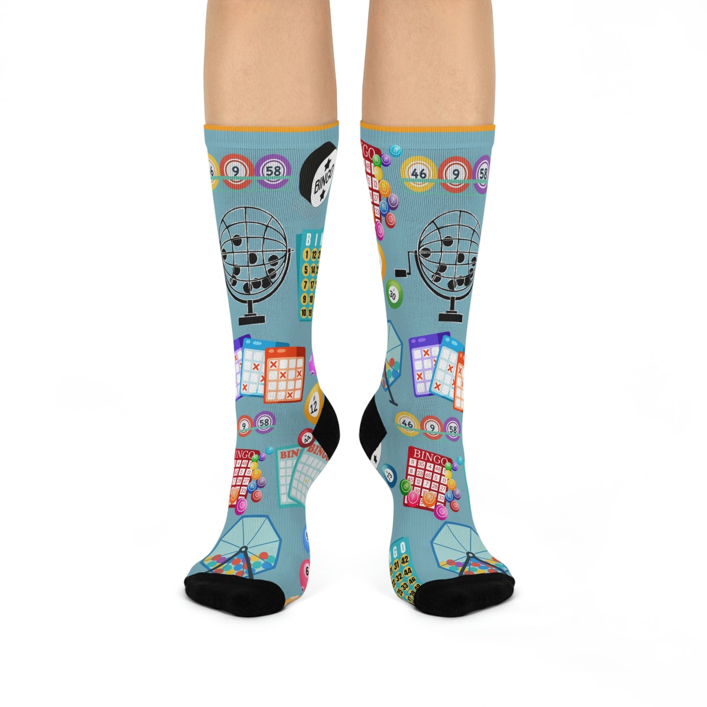 Bingo Socks Game Fun Unisex Adult Stretchy Mid Calf Original