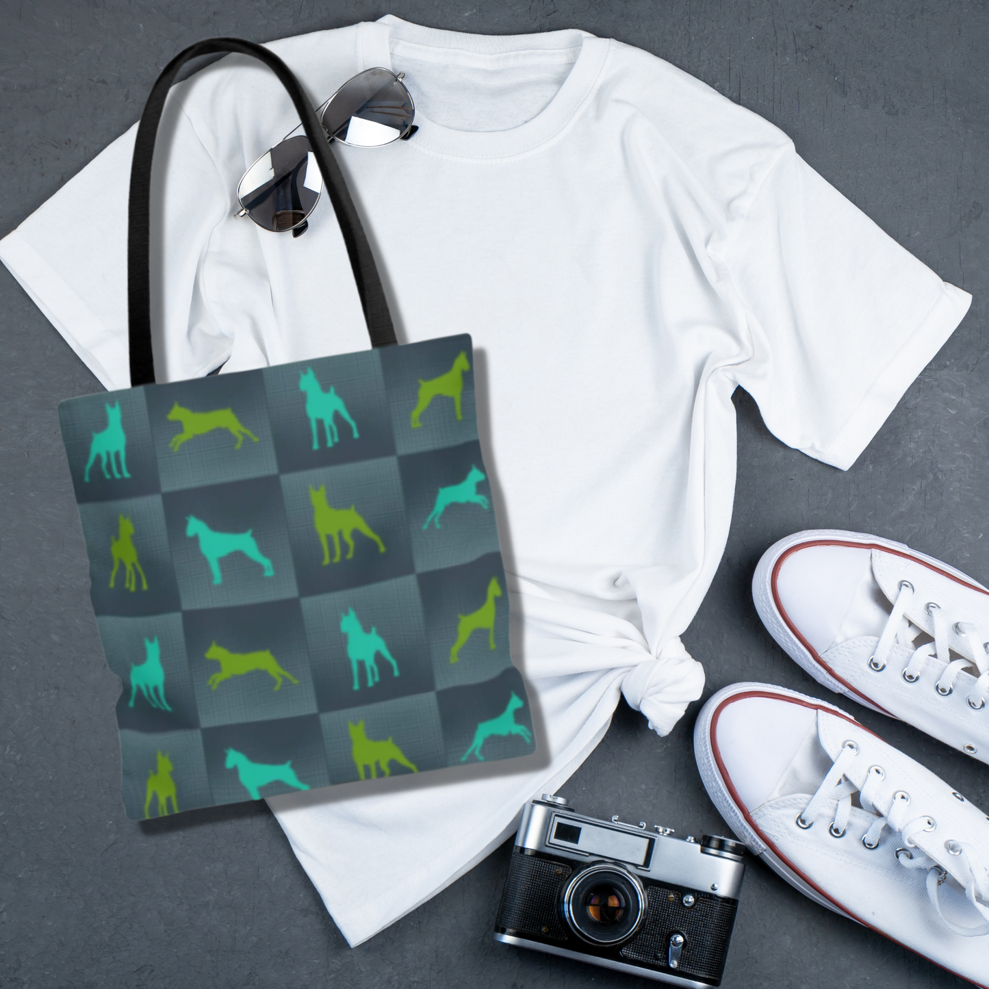 Boxer All-Purpose Tote Bag, Graphics, Modern - The Dapper Dogg