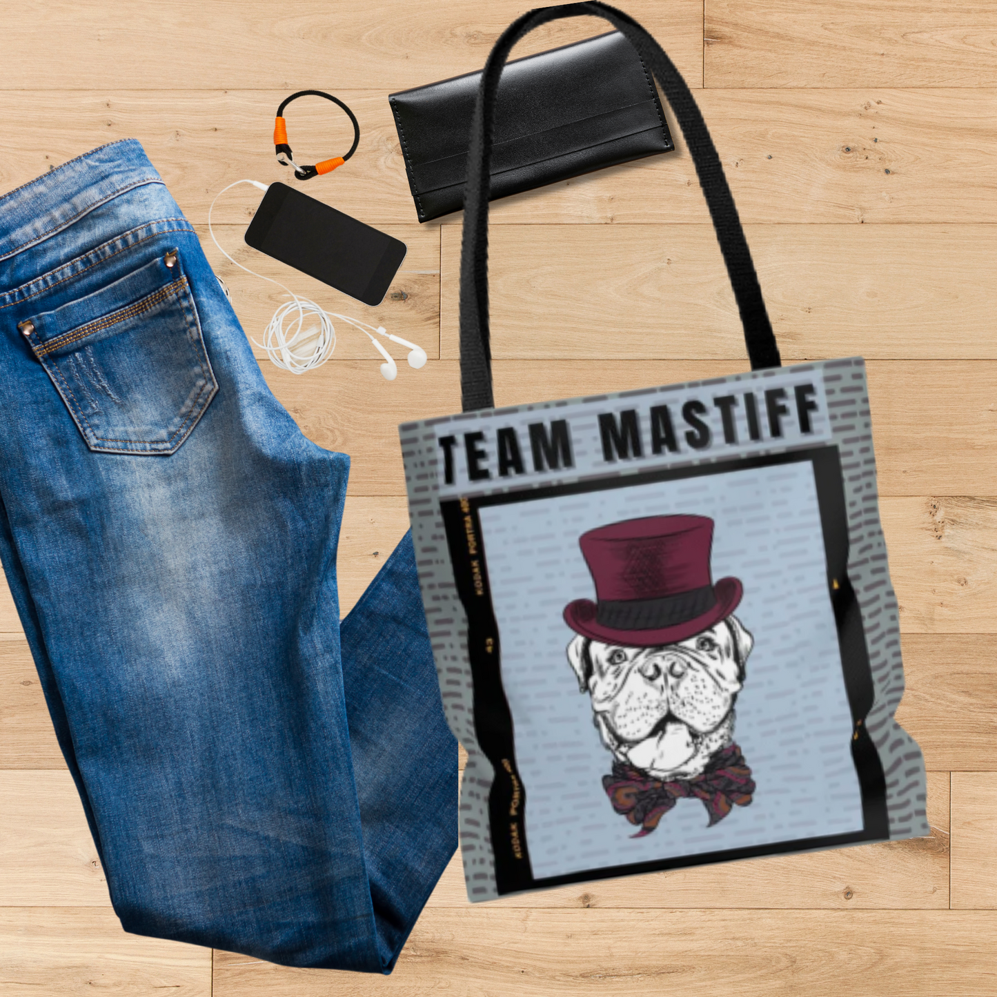 Mastiff Tote Bag, 3 sizes, Vintage, Steampunk - The Dapper Dogg