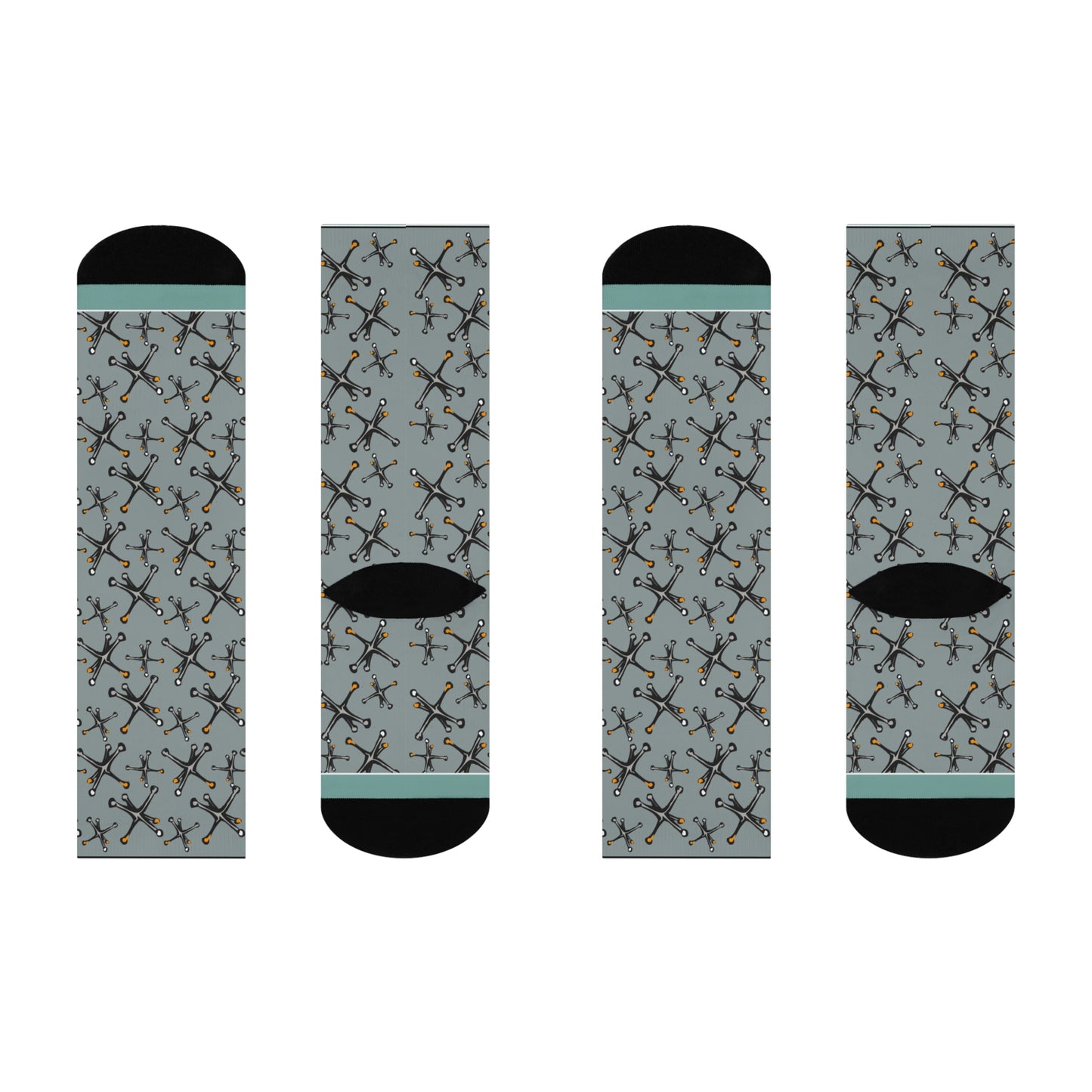 Jacks Socks! Vintage Unisex Adult Stretchy Mid Calf Original