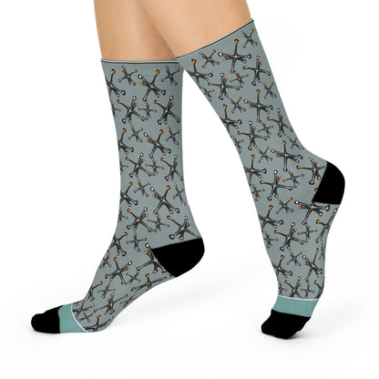 Jacks Socks! Vintage Unisex Adult Stretchy Mid Calf Original