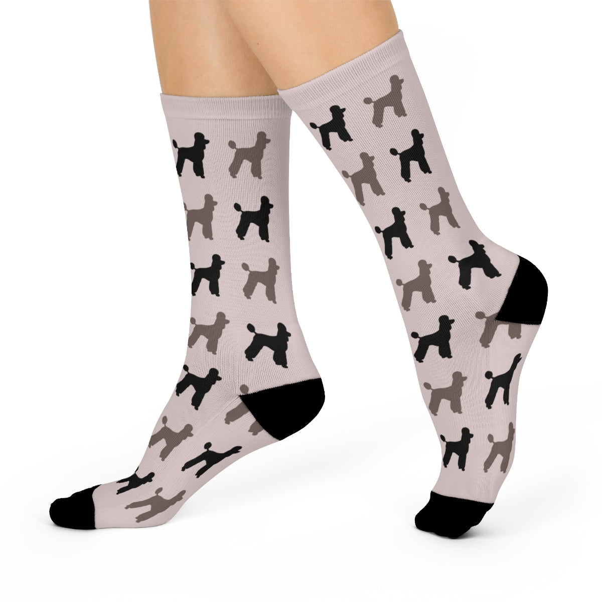 Poodle Crew Socks! 50's Style, great gift! classic, preppy design Standard Poodle - The Dapper Dogg