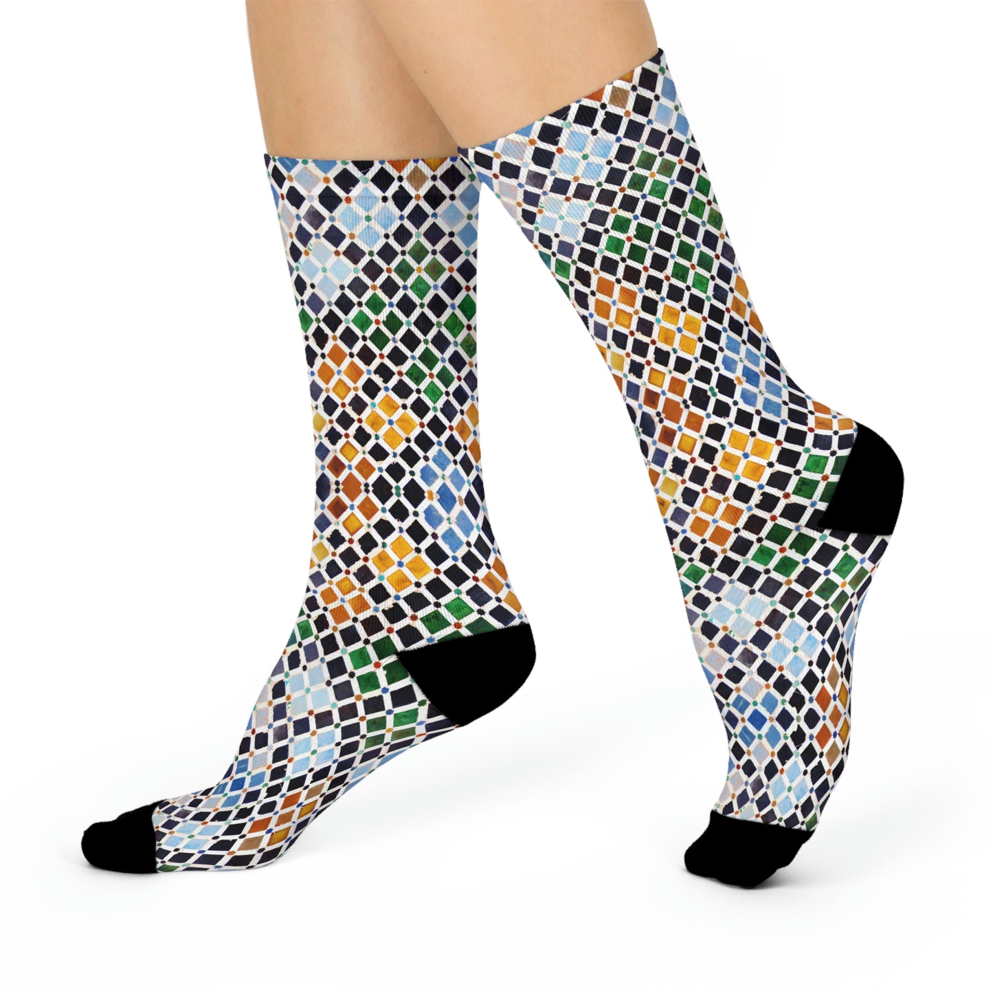 Tile Socks European Unisex Adult Stretchy Mid Calf Original