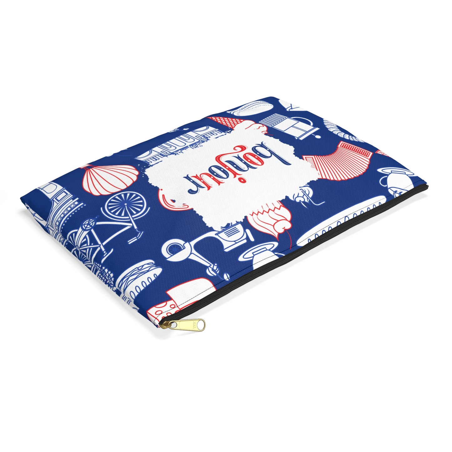 French Accessory Pouch, Bonjour