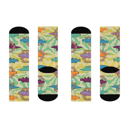 King Gizzard & the Lizard Wizard Psychedelic Socks 1 Unisex Adult Stretchy Mid Calf Original