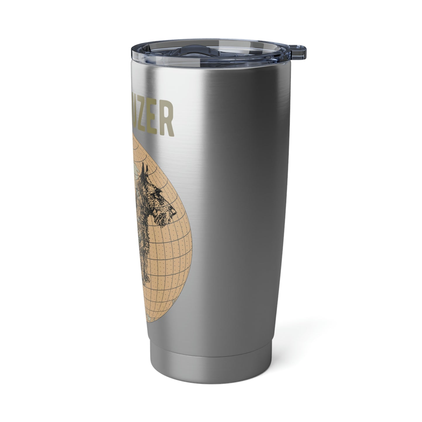 Schnauzer Tumbler, Old-World Map, 20 oz Stainless Steel